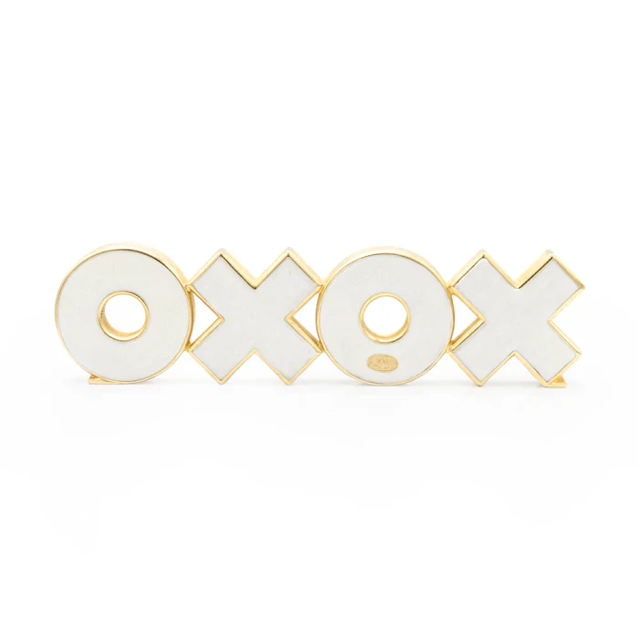 Jay Strongwater Avery XOXO Objet in Opal