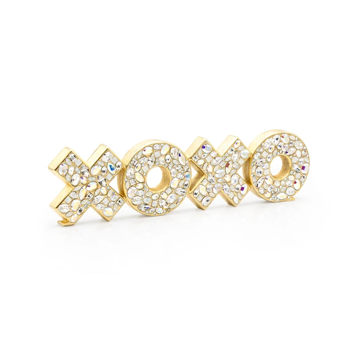 Jay Strongwater Avery XOXO Objet in Opal