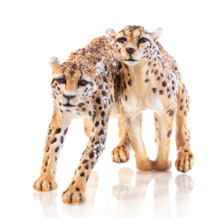Jay Strongwater Paxton Running Cheetahs Figurine