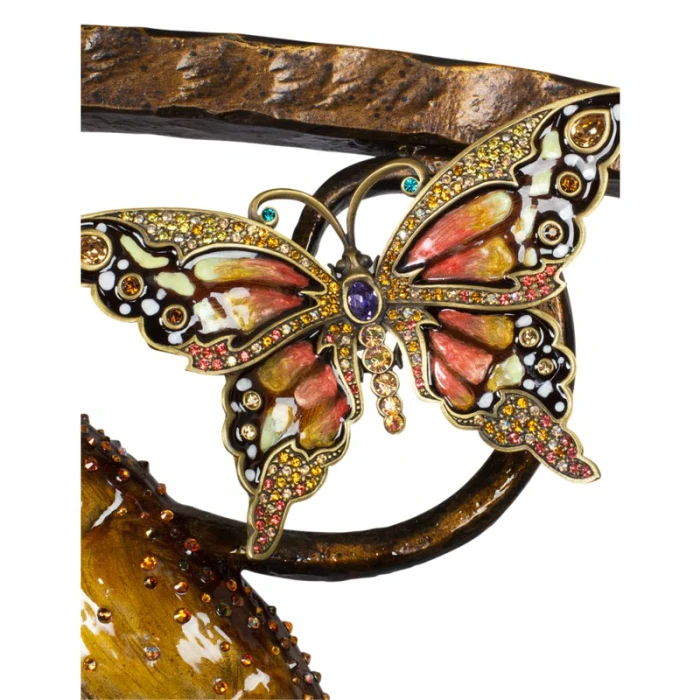 Jay Strongwater Vincente Fireplace Screen - Flora & Fauna