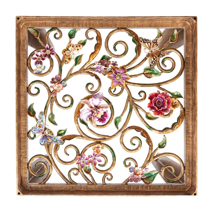 Jay Strongwater Josephine Floral Side Table