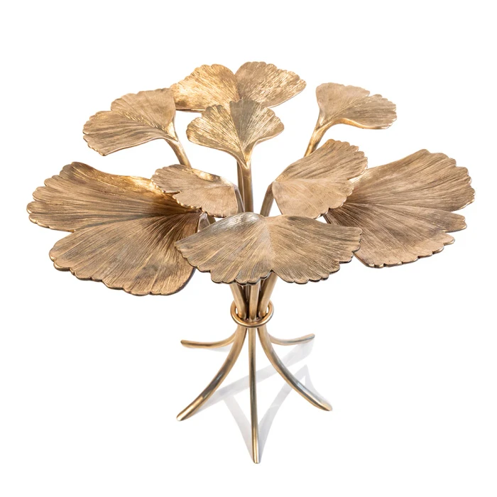 Jay Strongwater Lola Ginkgo Leaf Table