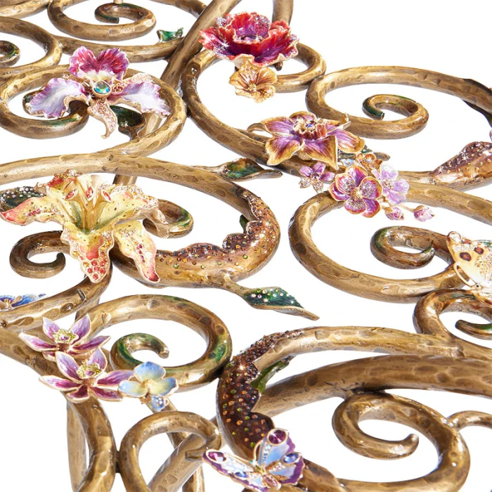 Jay Strongwater Sophia Floral Dining Table