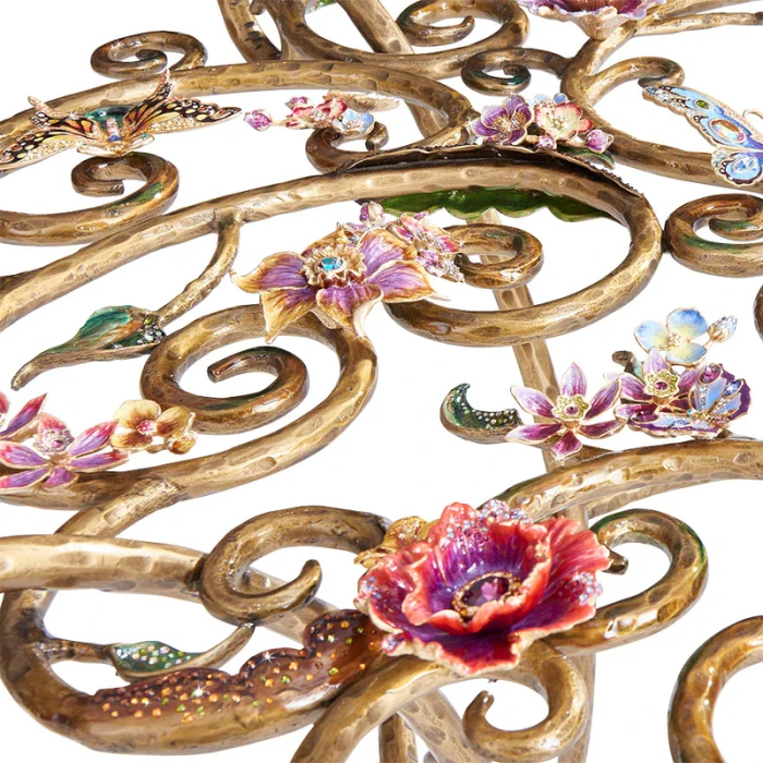 Jay Strongwater Sophia Floral Dining Table