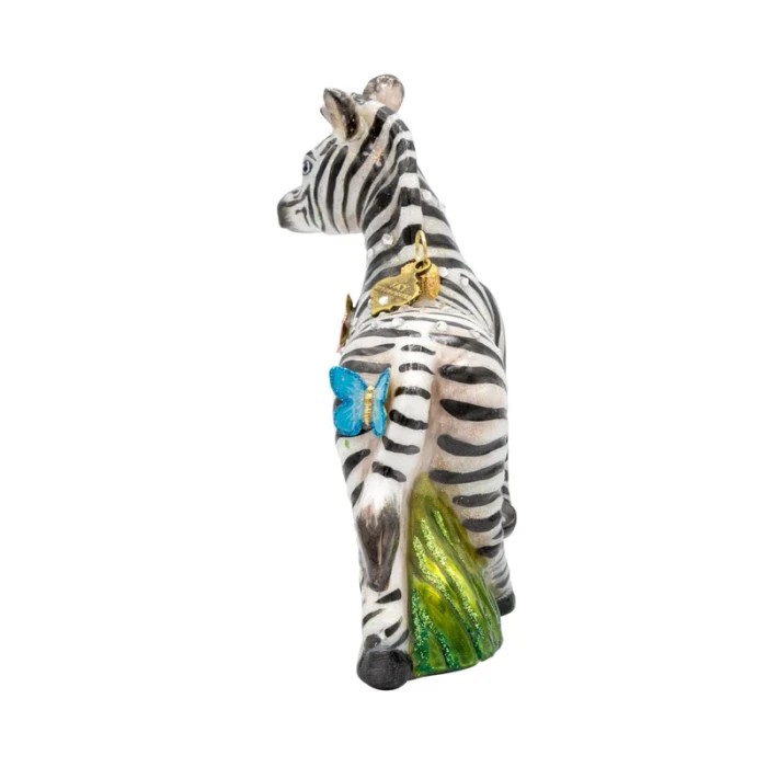 Jay Strongwater Striped Blossom Ornament