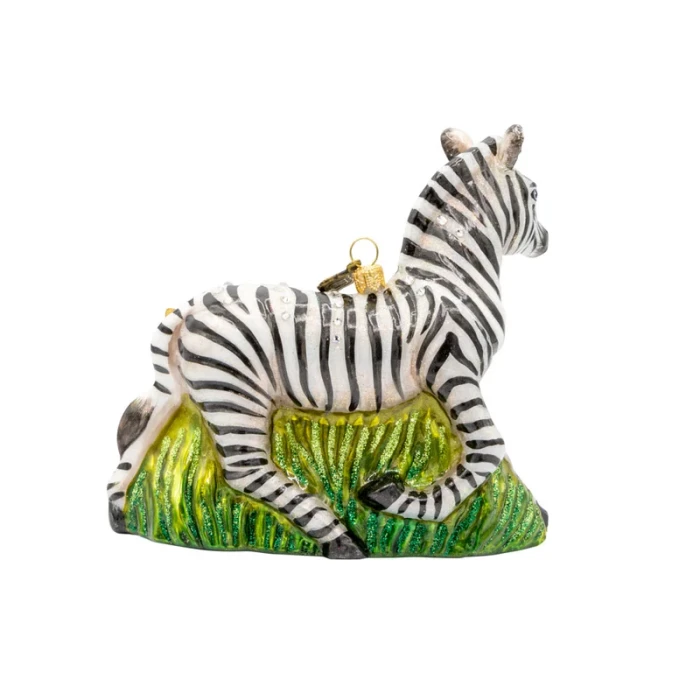 Jay Strongwater Striped Blossom Ornament