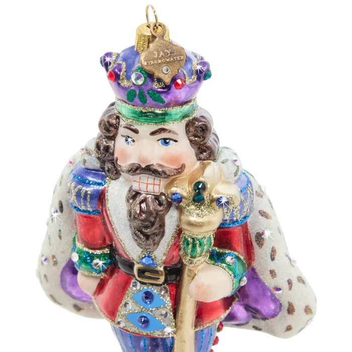 Jay Strongwater Fancy Nutcracker Glass Ornament