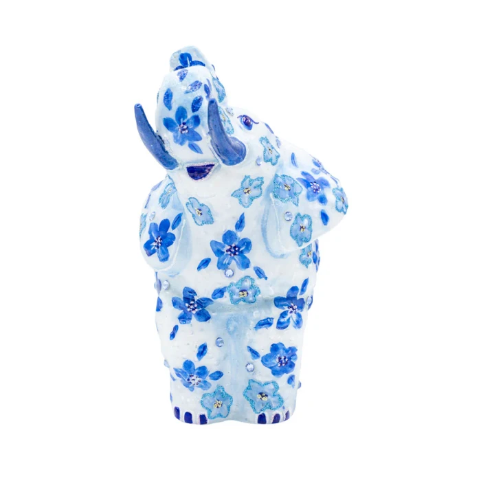 Jay Strongwater Bouquet Elephant Glass Ornament