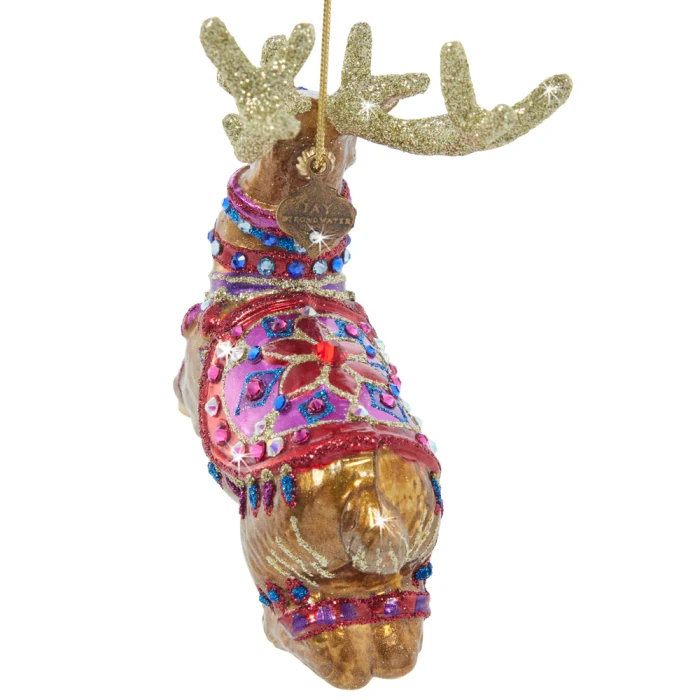 Jay Strongwater Leader of the Pack Glass Ornament