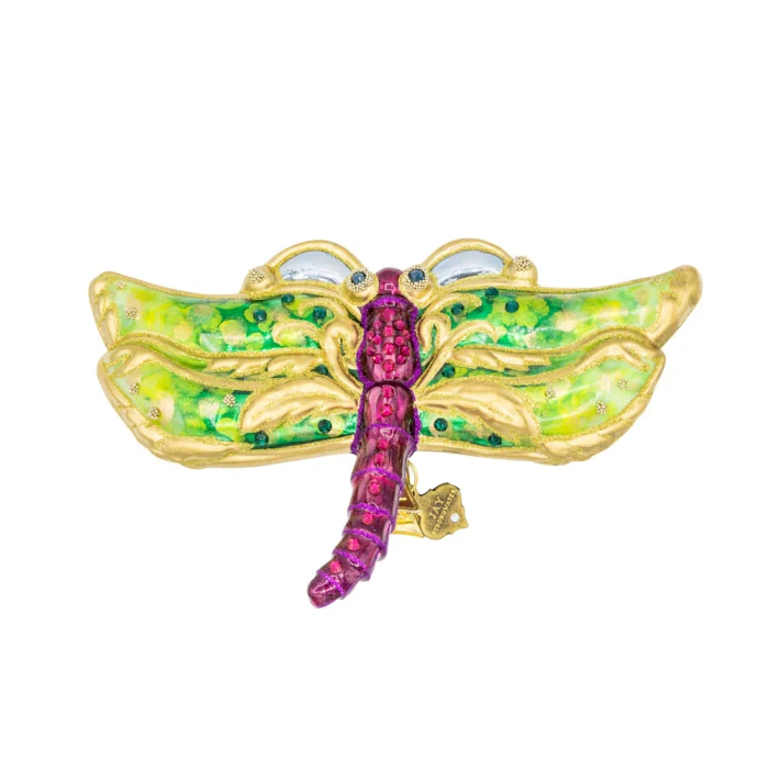 Jay Strongwater Dragonfly Glass Ornament