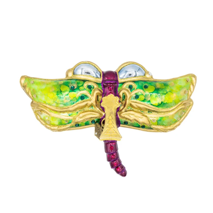 Jay Strongwater Dragonfly Glass Ornament