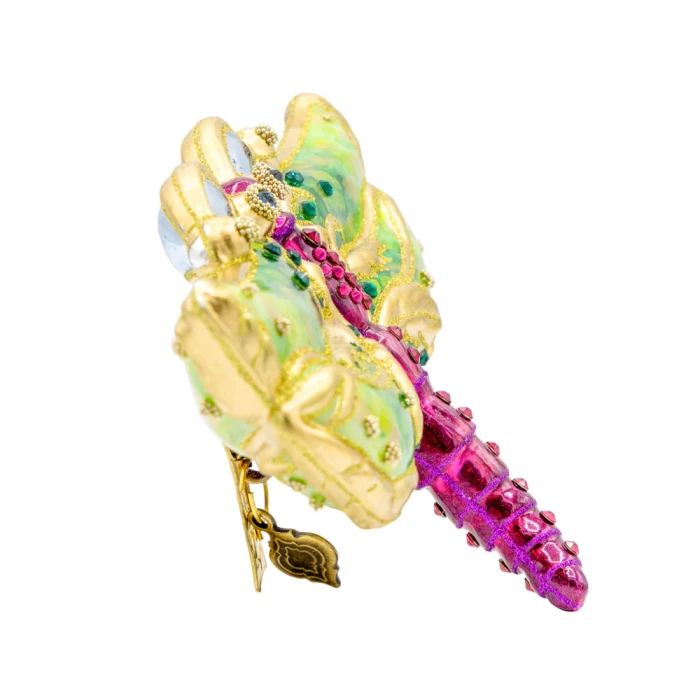 Jay Strongwater Dragonfly Glass Ornament