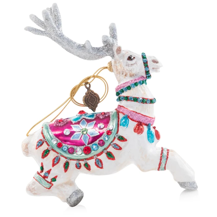 Jay Strongwater Cupid Glass Ornament