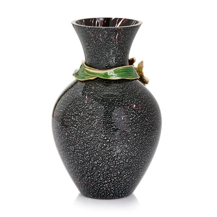 Jay Strongwater Lilia Tulip 9" Vase - Night Bloom