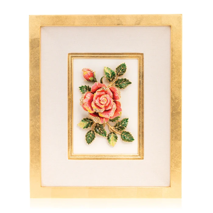 Jay Strongwater Sibylla Rose Wall Art