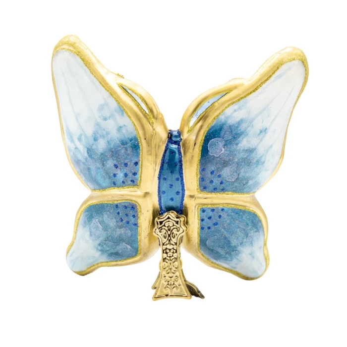 Jay Strongwater Blue Papillon Butterfly Ornament