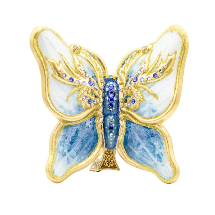 Jay Strongwater Blue Papillon Butterfly Ornament