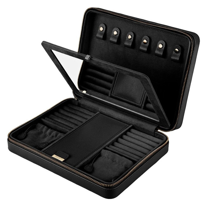 WOLF - Lauren Large Zip Case in Black