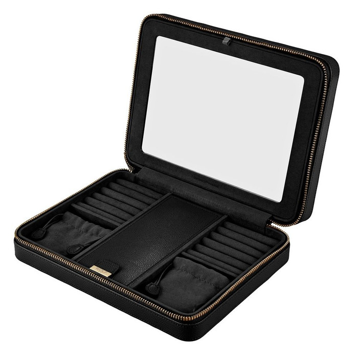 WOLF - Lauren Large Zip Case in Black