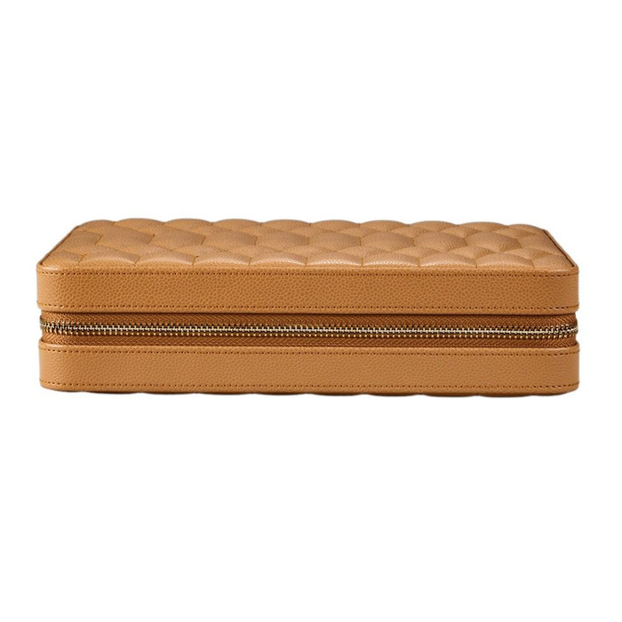 WOLF - Lauren Large Zip Case in Caramel