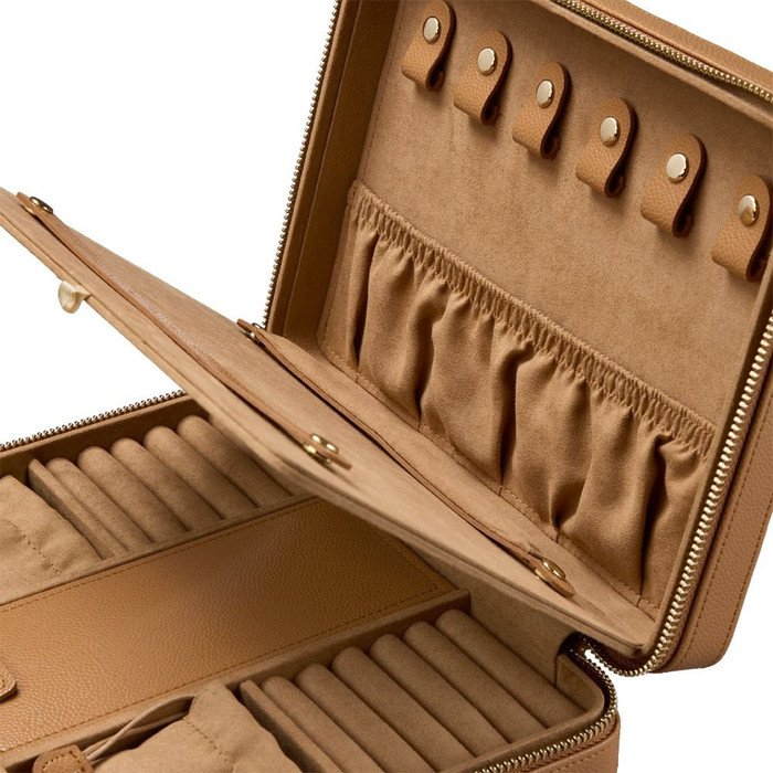 WOLF - Lauren Large Zip Case in Caramel