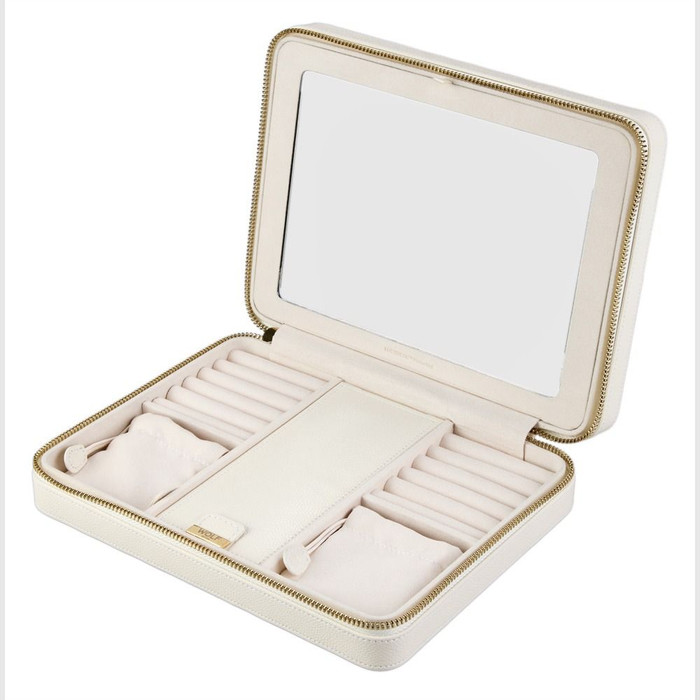 WOLF - Lauren Large Zip Case in Ivory