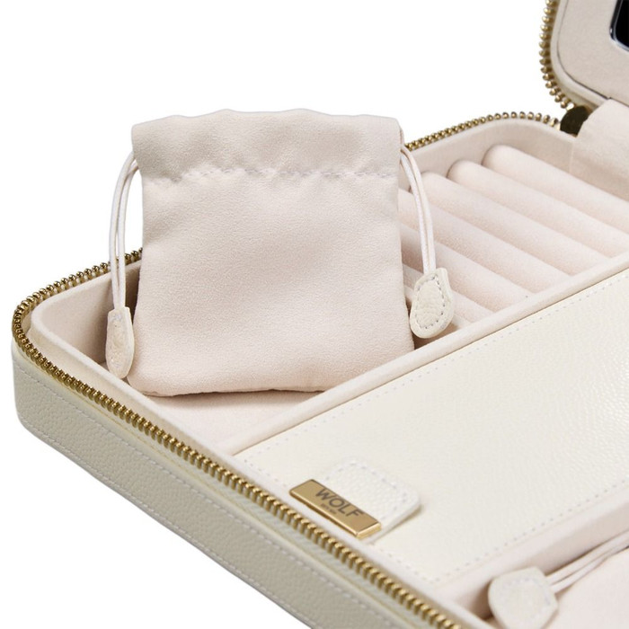 WOLF - Lauren Large Zip Case in Ivory