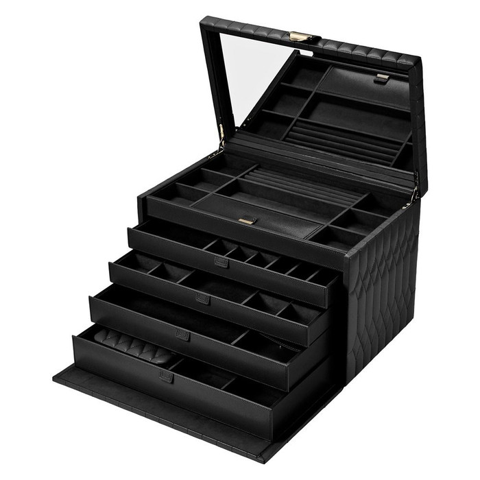 WOLF - Lauren Extra Large Jewelry Box in Black