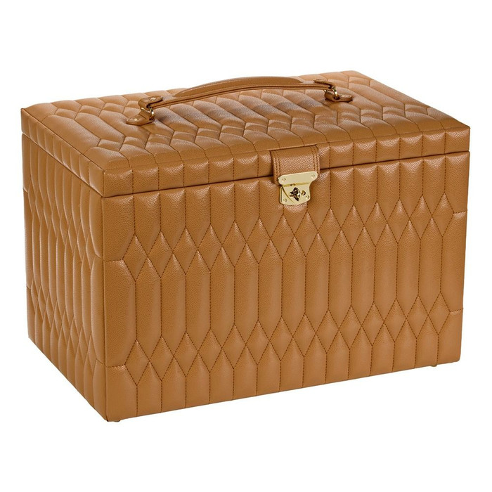 WOLF - Lauren Extra Large Jewelry Box in Caramel