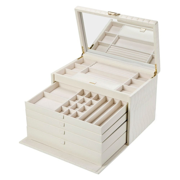WOLF - Lauren Extra Large Jewelry Box in Ivory