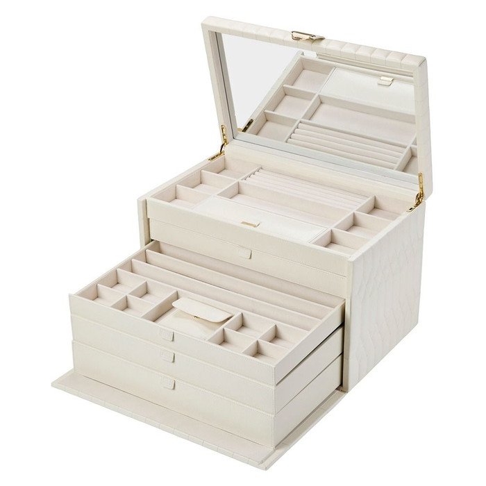 WOLF - Lauren Extra Large Jewelry Box in Ivory
