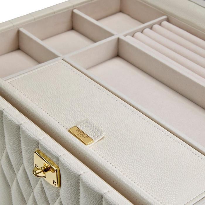 WOLF - Lauren Extra Large Jewelry Box in Ivory