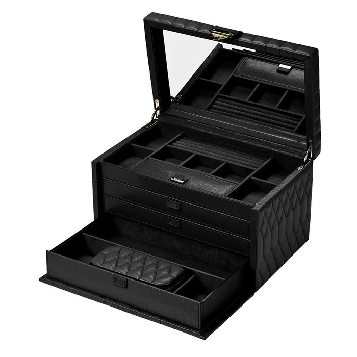 WOLF - Lauren Large Jewelry Box in Black
