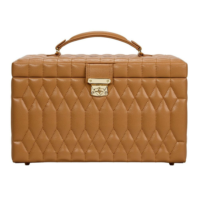 WOLF - Lauren Large Jewelry Box in Caramel