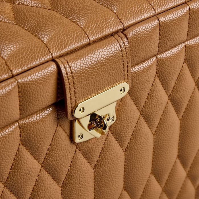 WOLF - Lauren Large Jewelry Box in Caramel