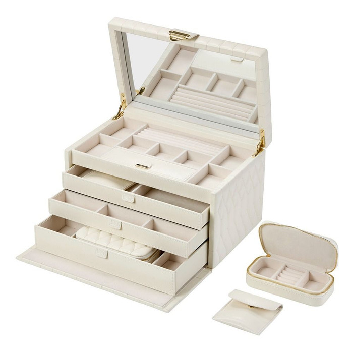 WOLF - Lauren Large Jewelry Box in Ivory