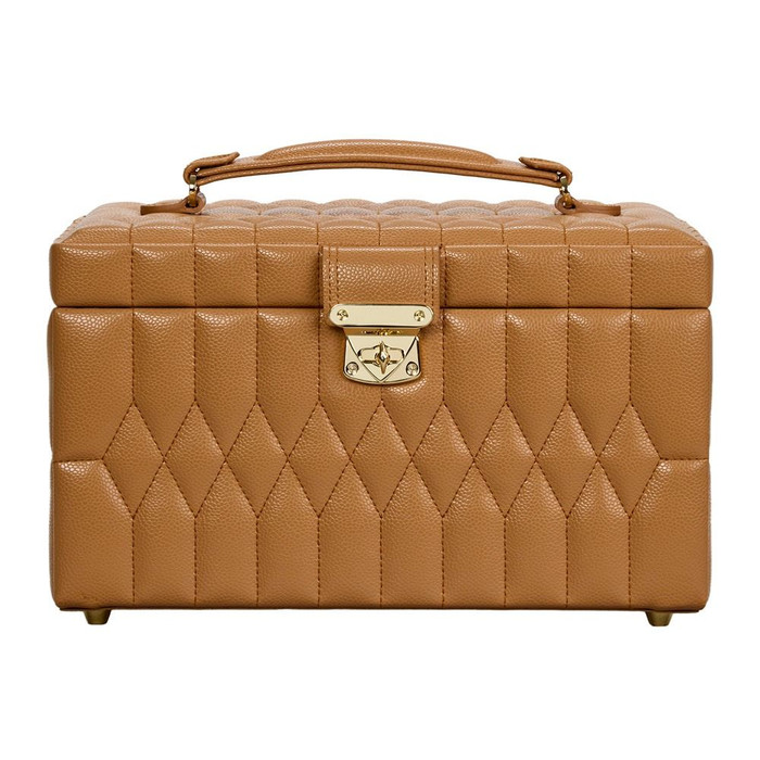 WOLF - Lauren Medium Jewelry Box in Caramel