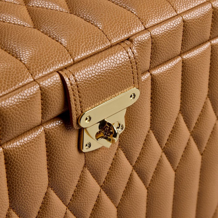 WOLF - Lauren Medium Jewelry Box in Caramel