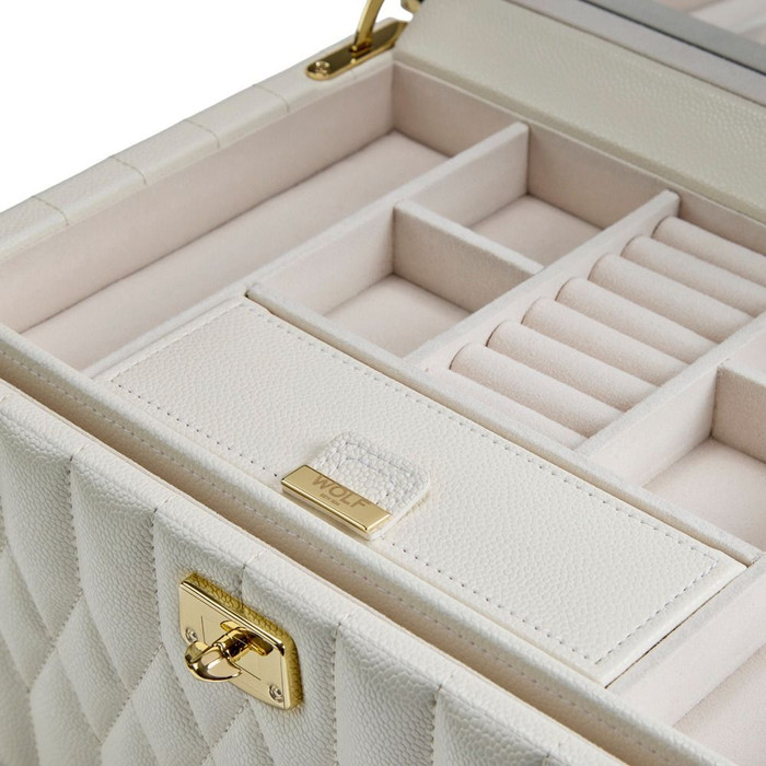 WOLF - Lauren Medium Jewelry Box in Ivory