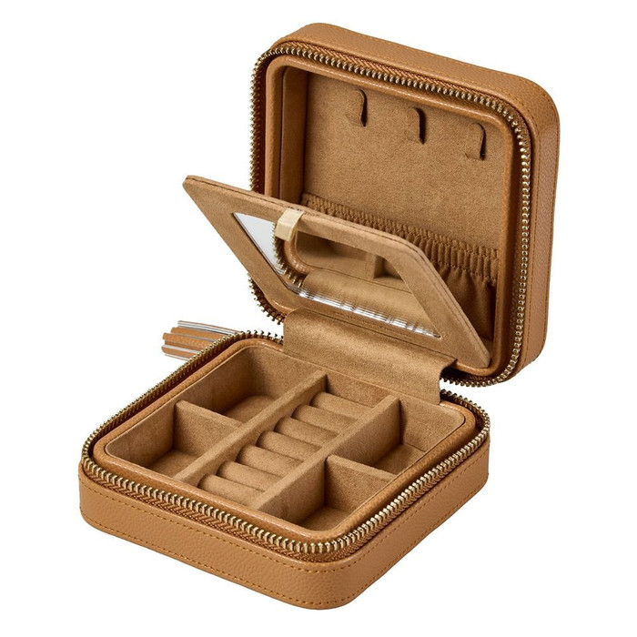 WOLF - Lauren Zip Travel Case in Caramel