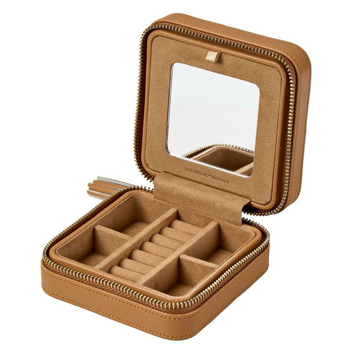 WOLF - Lauren Zip Travel Case in Caramel