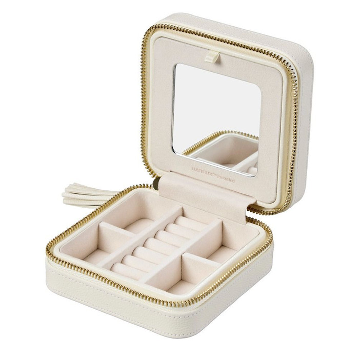 WOLF - Lauren Zip Travel Case in Ivory