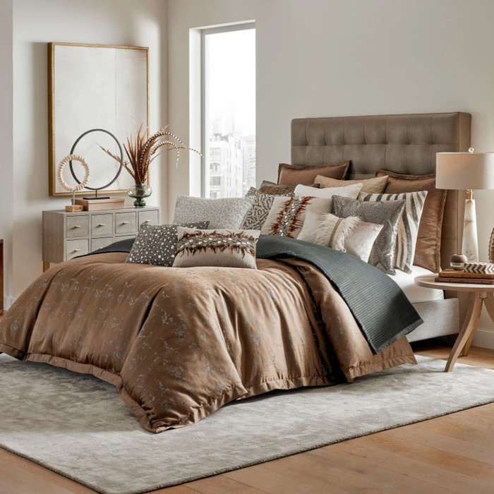 Cloud9 Design Milan Bronze Green Duvet Cover