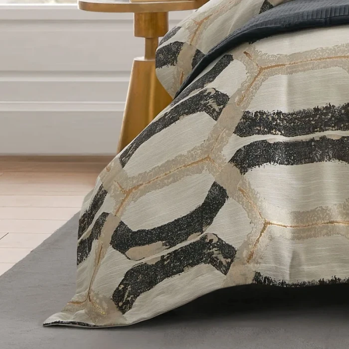 Cloud9 Design Noir Black Geometric Duvet Set