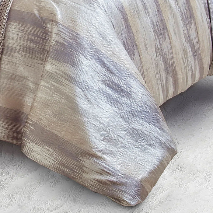 Cloud9 Design Opal Grey and Gold Duvet Set