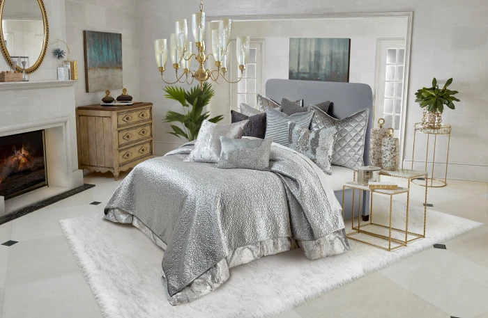 Cloud9 Design Sayra Grey Quilt Set