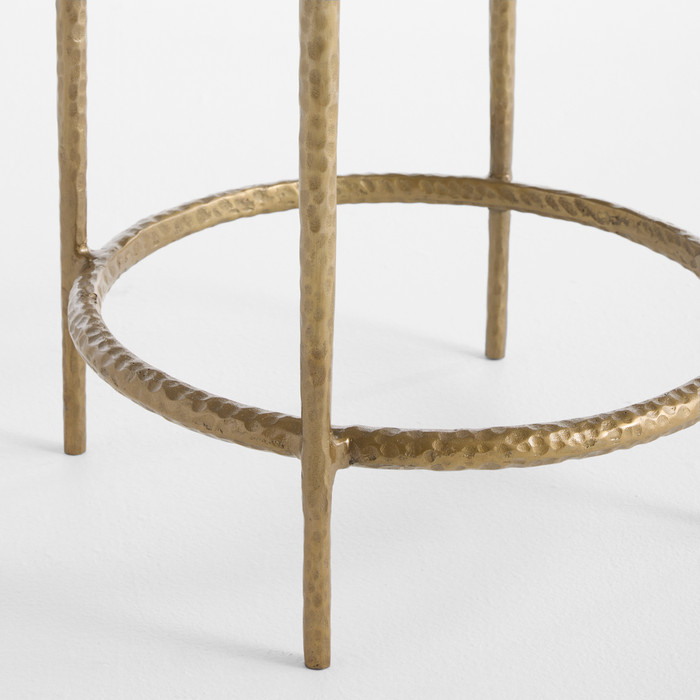 Cyan Design Laguna End Table in Clear and Antique Brass