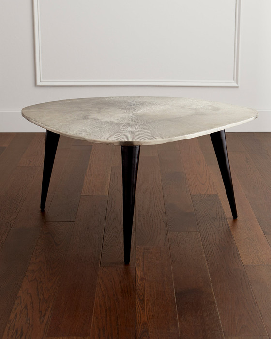 Cyan Design Triata Cocktail Table in Raw Nickel and Bronze