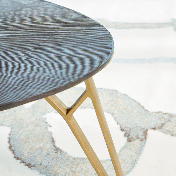 Cyan Design Quartette Cocktail Table in Bronze and Brass
