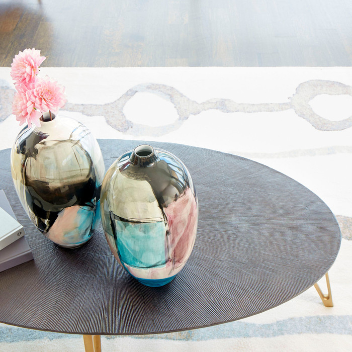 Cyan Design Quartette Cocktail Table in Bronze and Brass